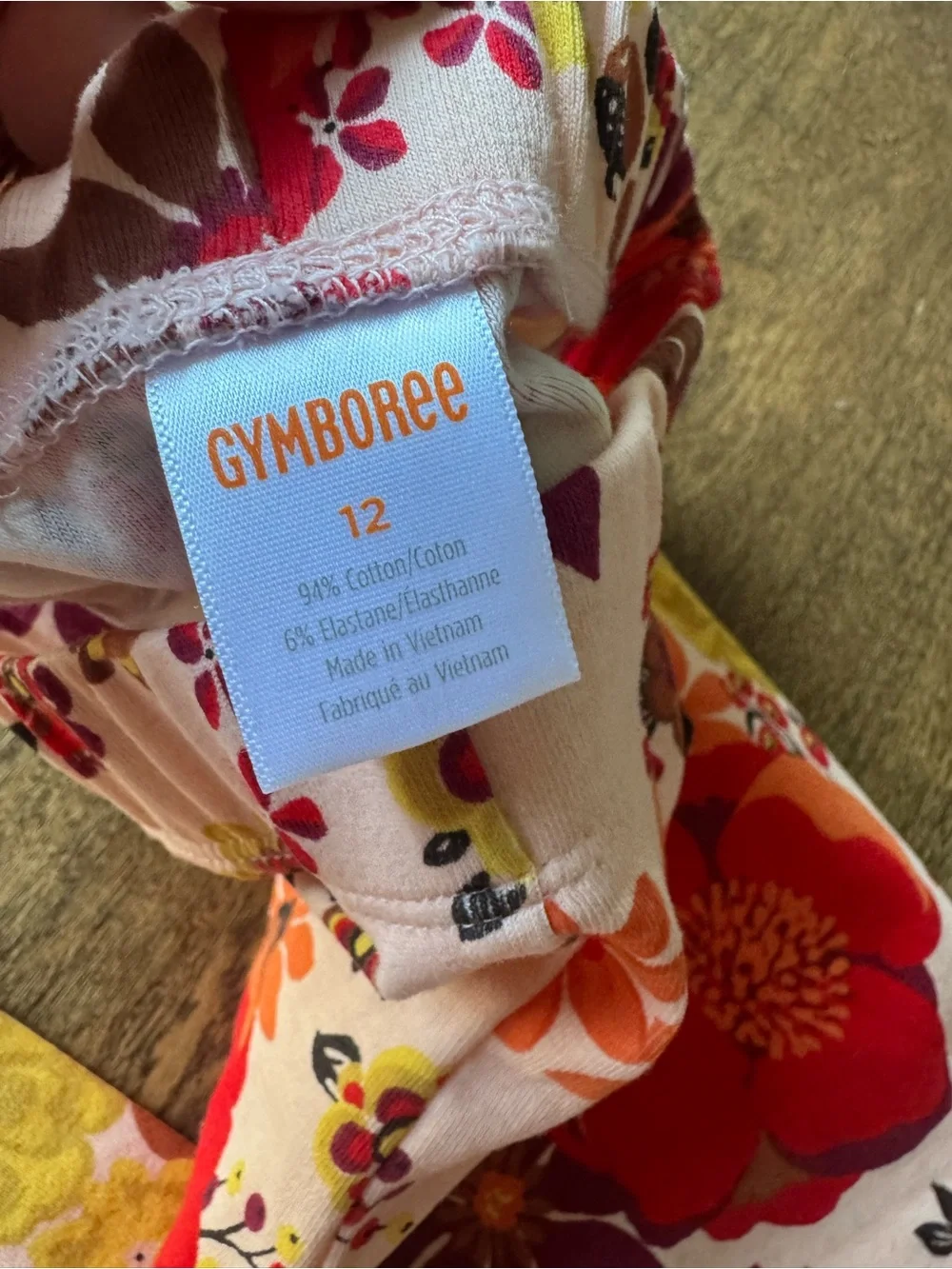Gymboree Floral Stretch Pajama Pants - Pink, Red, Orange & Yellow